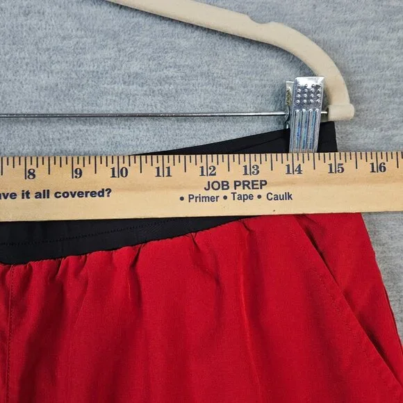 Yellow By Soulcycle Men's Black/Red Lined Pockets Workout short Size L - Picture 6 of 9